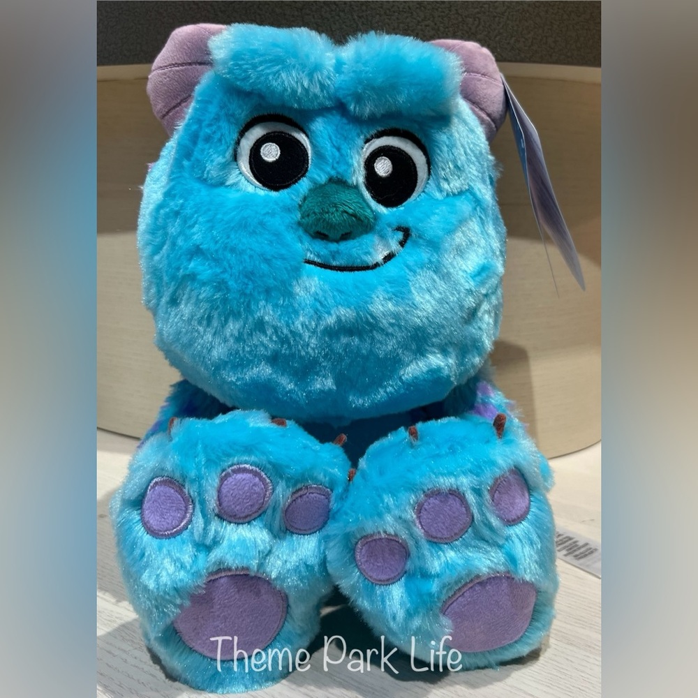 Disney Parks Pixar Monsters Inc Sulley Big Feet Plush Toy NEW